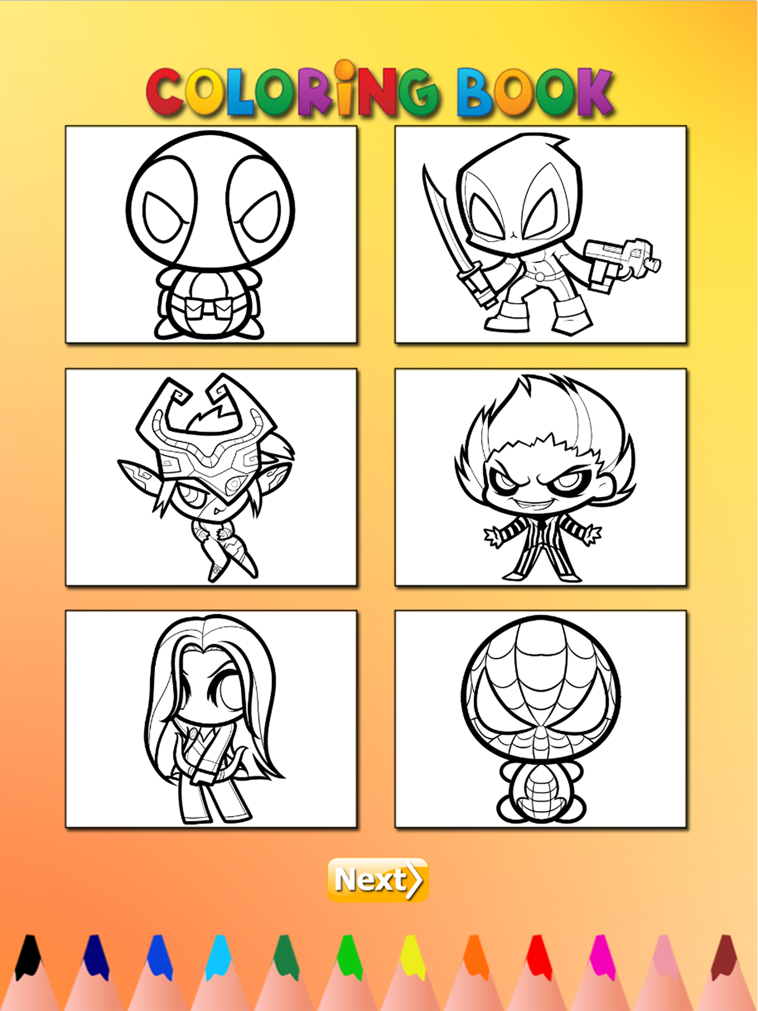 The Heroes Coloring Book: Learn to color and draw superhero, Free games for children
