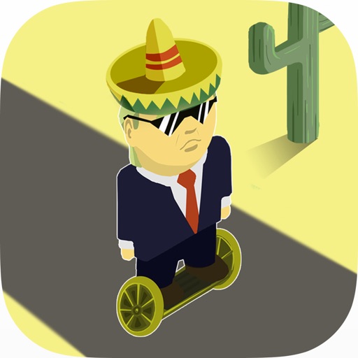 Trump Running Challenge - man run on wall, don't dump icon