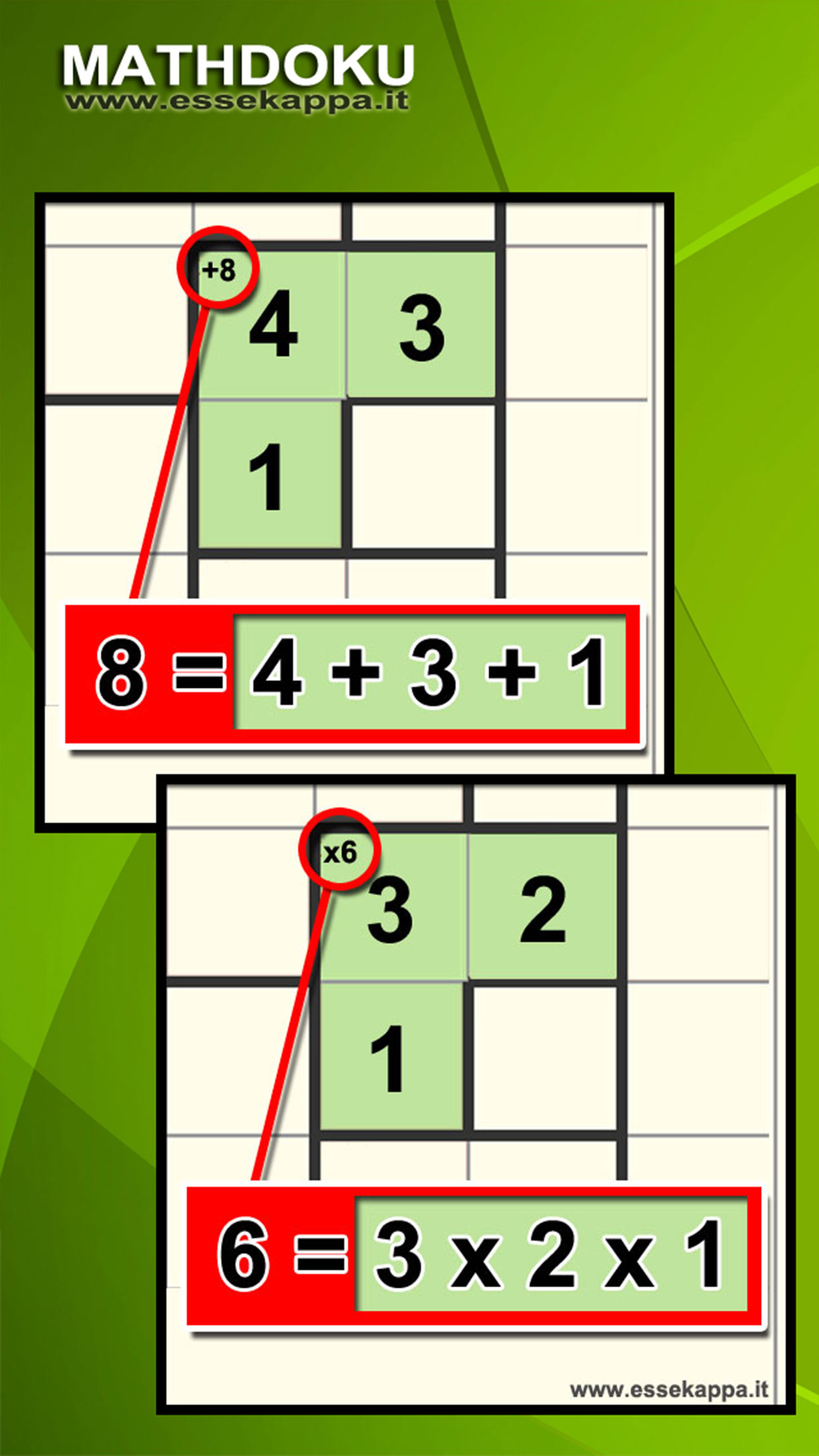 Mathdoku + Calcudoku