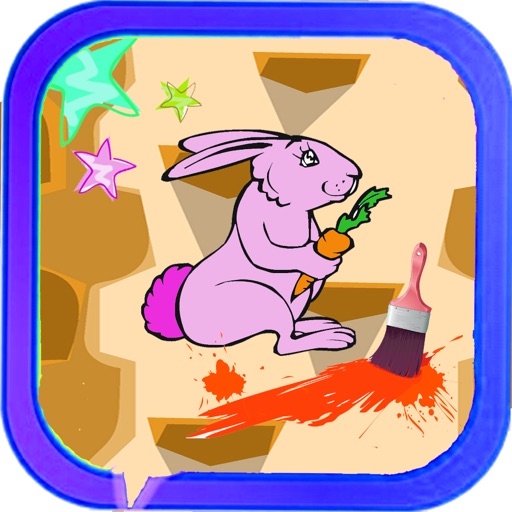 Coloring Page For Kids Cartoons Rabbit Edition Edition iOS App