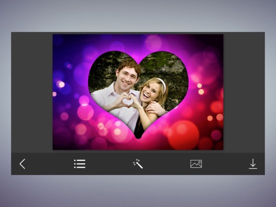 Heart Photo Frames - Decorate your moments with elegant photo frames iPad screenshot 4 - Photo & Video app