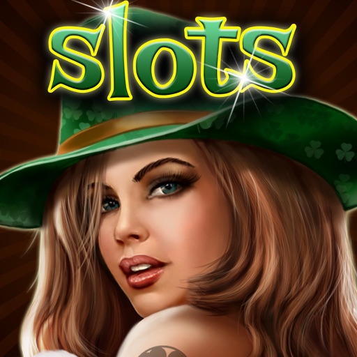 Irish Leprechaun Girl Pot of Gold Slots Free Icon