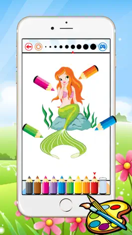 Game screenshot Princess & Mermaid Coloring Book - All In 1 Sea Drawing apk