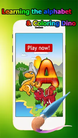 Game screenshot Dinosaur world Alphabet Coloring Book Grade 1-6: coloring pages learning games free for kids and toddlers mod apk