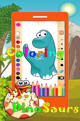 Game screenshot Dinosaur Coloring Pages Game Free For Kindergarten apk