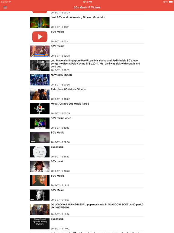 80s Music Free - Songs, Radio & Greatest Hits iPad screenshot 3 - Music app