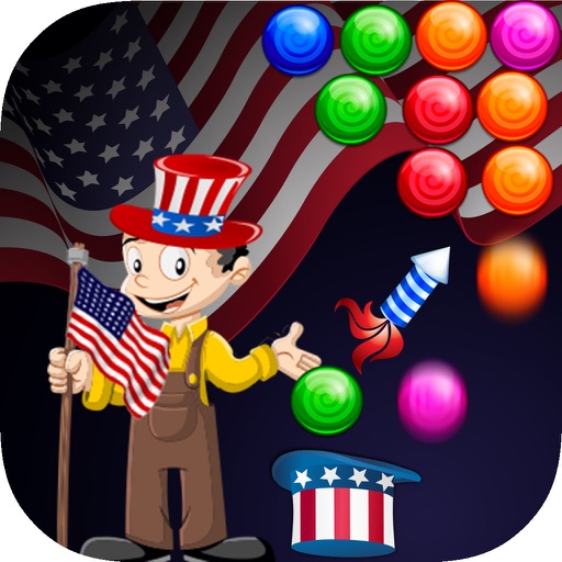 Independence Day Bubble Shooter Adventures Icon