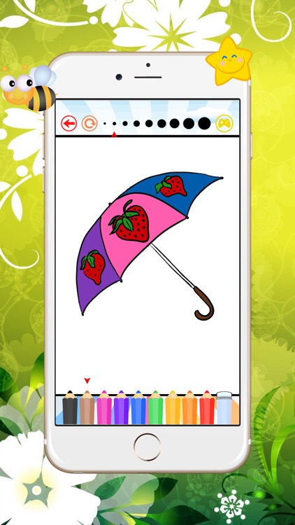 umbrella coloring book  free games foe kids : learn to paint umbrellas and shoes.