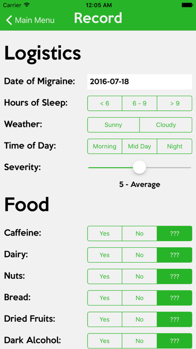 Screenshot #1 pour MyMigraine