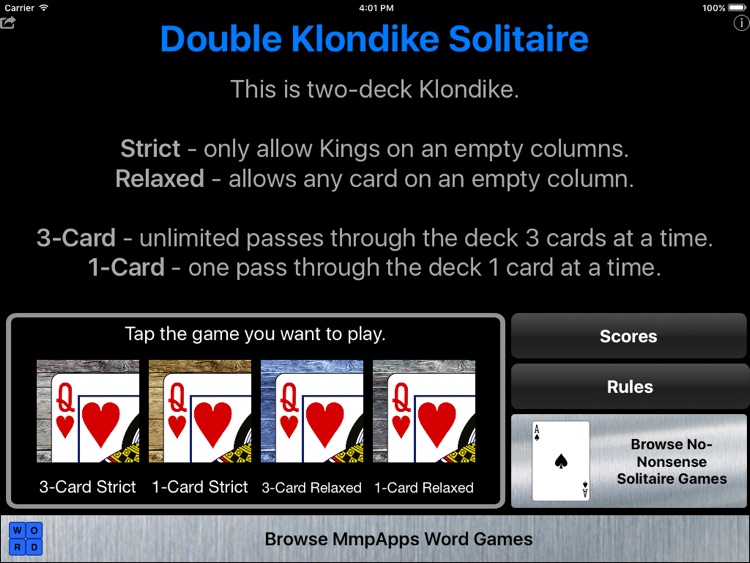 Double Klondike Solitaire
