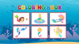 Game screenshot русалка раскраски - картина игра для детей apk