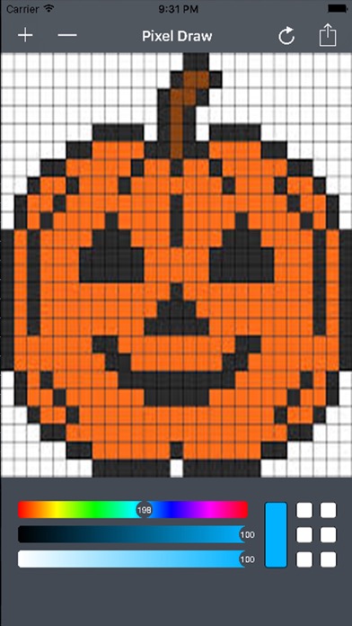Screenshot #1 pour Pixel Drawing App - Paint in Pixels With 8 Bit Editor