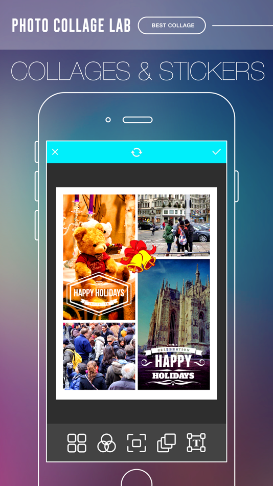 Photo Collage Lab - photo collage maker, selfie editor & camera blender - 1.0 - (iOS)