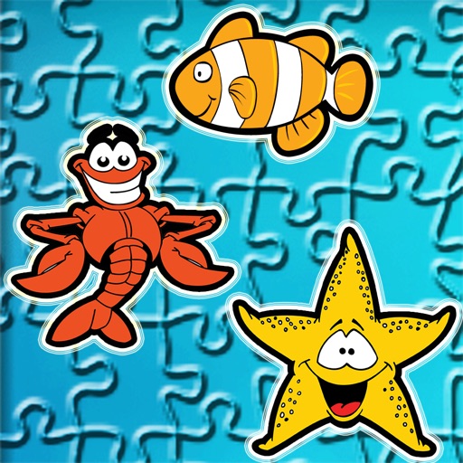 Finding Cute Fish And Sea Animal In The Cartoon Jigsaw Puzzle - Educational Solving Match Games For Kids