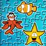 Finding Cute Fish And Sea Animal In The Cartoon Jigsaw Puzzle - Educational Solving Match Games For Kids