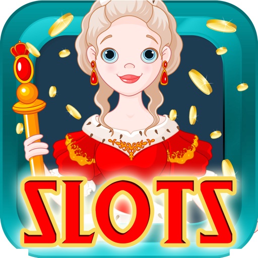 Queen of Diamonds Slot Machine Casino Icon