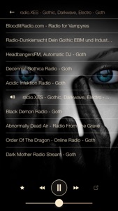 Goth MUSIC Online Radio screenshot #2 for iPhone