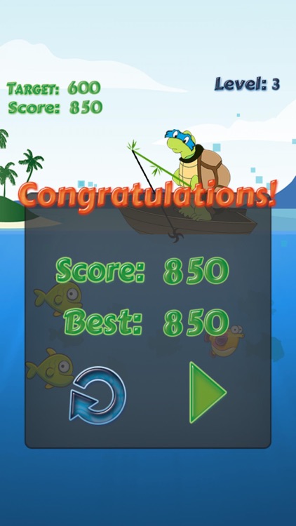 Turtle Fishing Catch a Big Fish in Deep Sea screenshot-3