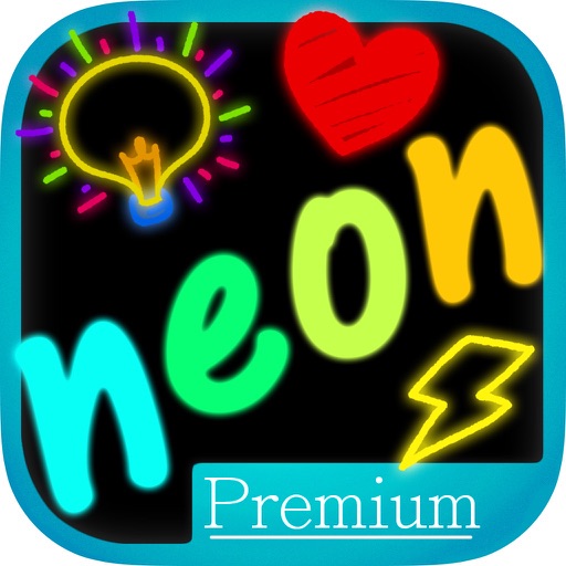 Neon draw – laser drawings with bright colors Premium icon