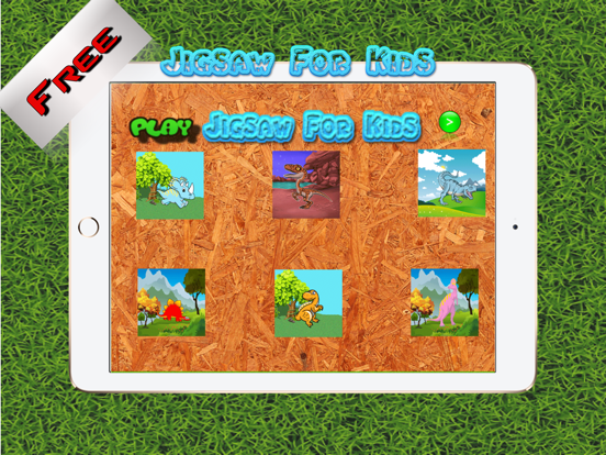 Dinosaur Jigsaw Puzzle Kids - Puzzles Games Education Learning Free For Toddler and Preschool iPad screenshot 1 - Games app