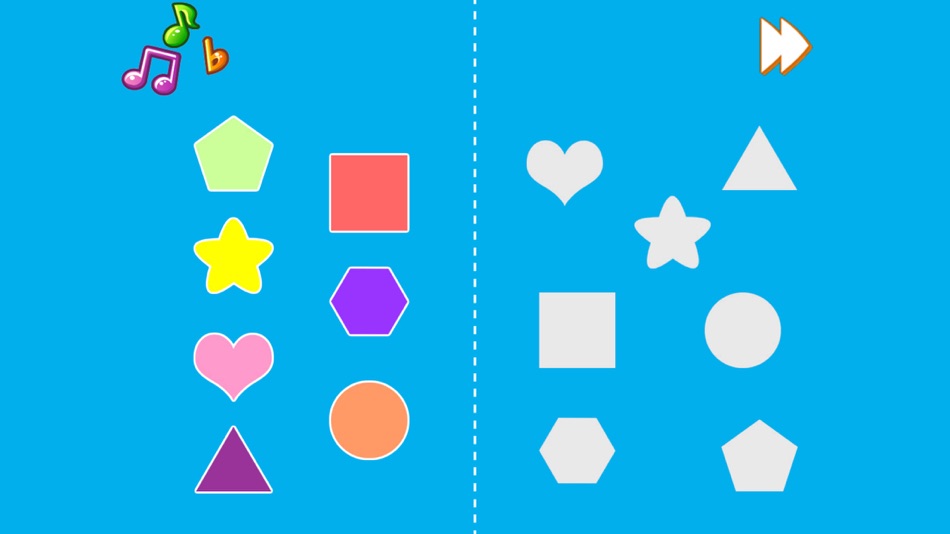 Kids Shapes - Kids worksheet matching shapes and shadows - 1.0.5 - (iOS)