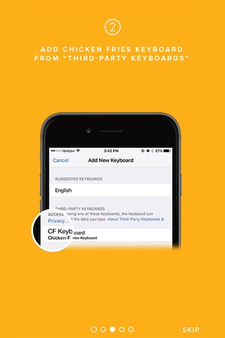 Chicken Fries Keyboard screenshot 3