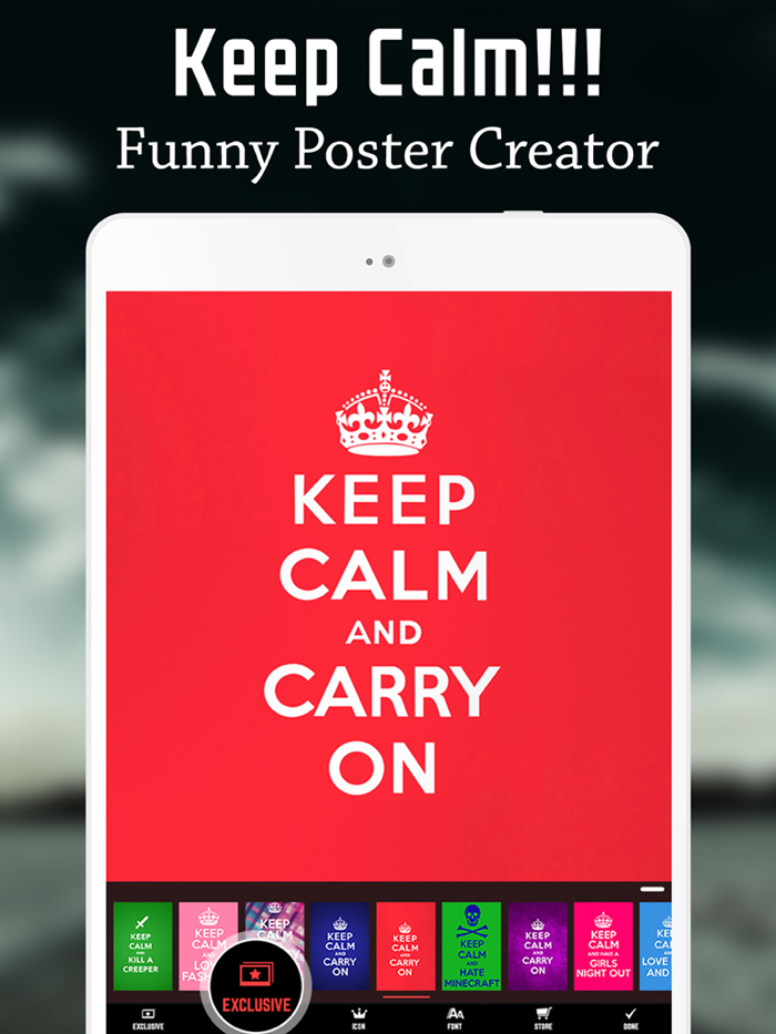 Keep Calm Funny Poster Maker