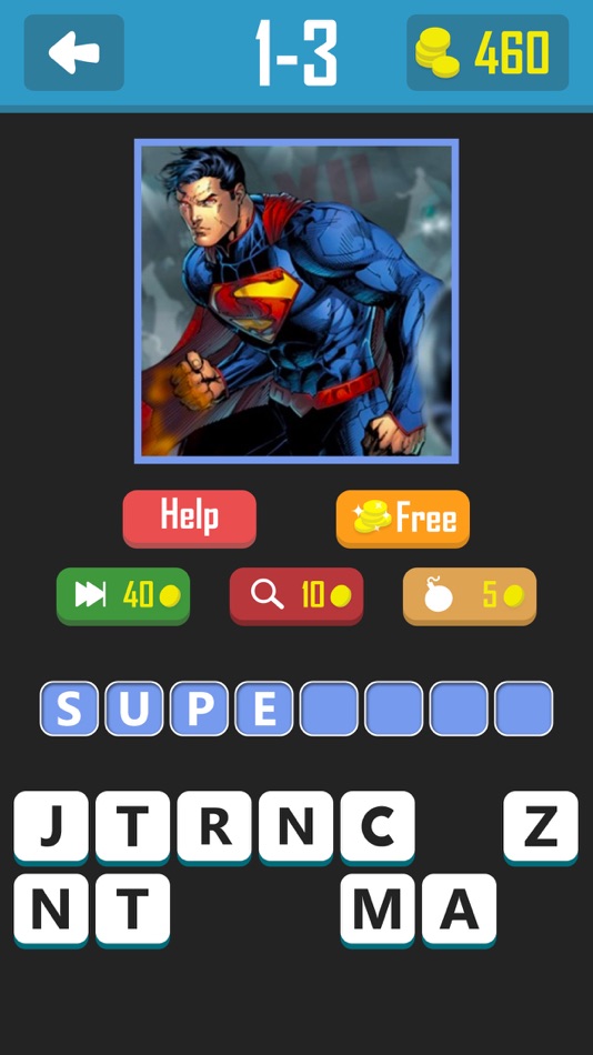 Super.Hero Trivia Quiz - Guess Most Popular Comics Book Characters Names - 1.0 - (iOS)