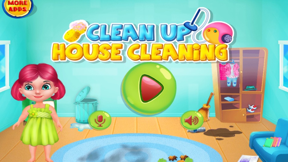 Clean Up - House Cleaning : cleaning games & activities in this game for kids and girls - FREE - 1.0.1 - (iOS)
