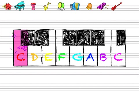 Doodle Sounds - Paper Piano screenshot 2