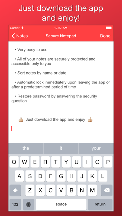 Secure Notepad Screenshot 3