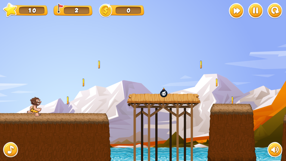#2. Caveman Run and Jump - Endless Running And Jumping (iOS) 게시자: Pruettanon Rattanalaoo