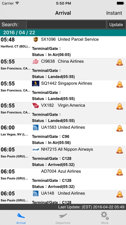 NY Newark Liberty Airport(EWR) Flight Info
