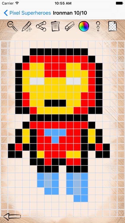 Art of Draw Pixel Superheroes Version screenshot-4