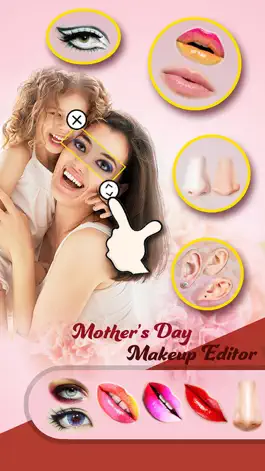 Game screenshot Mother Makeup Booth - Aa Photo Frame & Sticker Edit.or to Change Hair, Eye, Lip Color hack