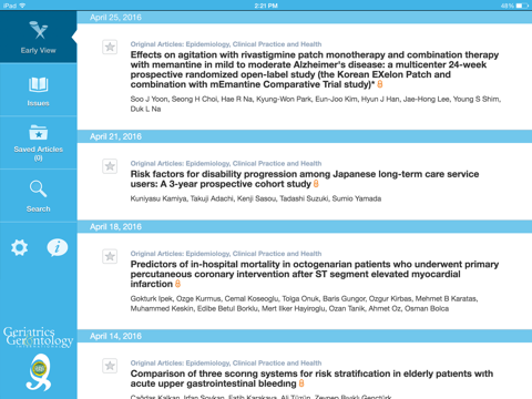 Screenshot #6 pour Geriatrics & Gerontology International
