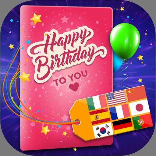 Birthday Cards Multilingual – Free e-Card Creator To Wish Happy B'day In All Language.s iOS App