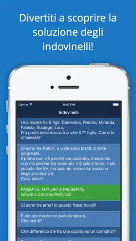 Game screenshot Indovinelli e rompicapo apk