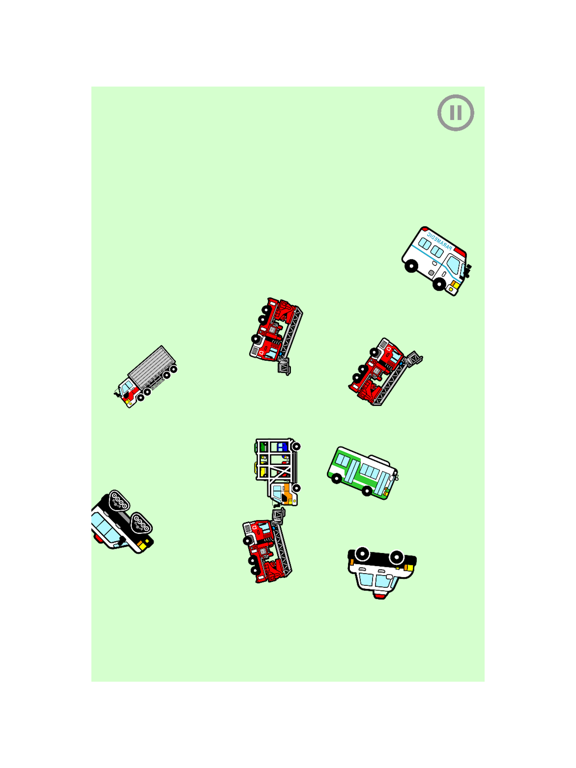 働く車がぐるぐる走る！ - ぐるぐるぶーぶー 【子供が喜ぶ知育アプリ】 iPad screenshot