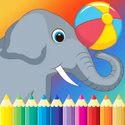 Circus Coloring Book for Kids - Toddlers drawing free games app icon