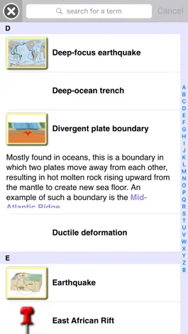 Game screenshot Plate Tectonics Visual Glossary and Atlas apk
