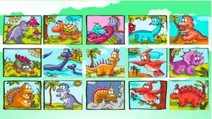 dinosaur puzzle for kids preschool screenshot #1 for iPhone