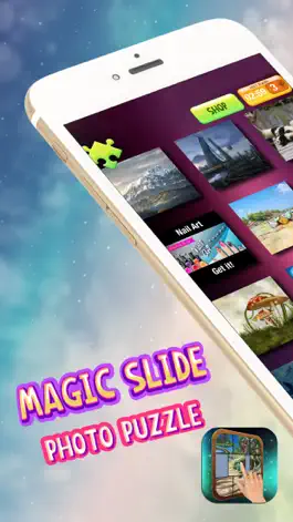 Game screenshot Магия скользящая головоломки фото – Двигаться и соответствовать плитки разблокированию фотографии mod apk