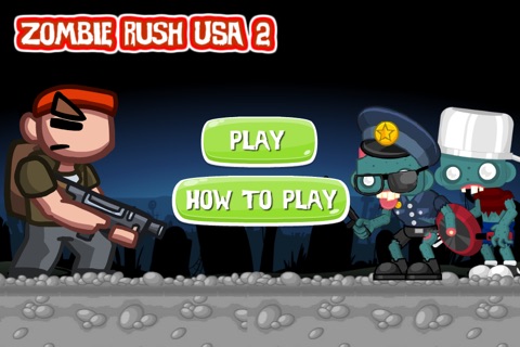 Zombie Rush USA - hate Stupid dead walking Zombies screenshot 3