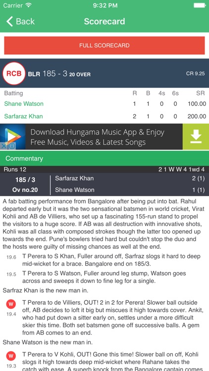 Live cricket score for IPL 10