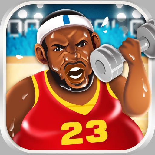 Basketball Fat to Fit Gym - real sports stars jump-ing & run shoot toss game for kids!