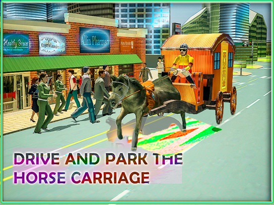Screenshot #4 pour Calèche 2016 Transport Simulator - Real City Charrette Driving Adventure