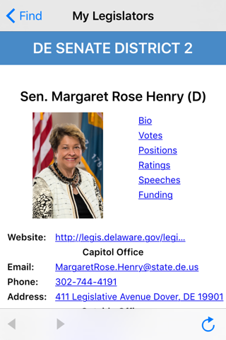 MyLegis : Delaware — Find your Legislators & Legislative Districts screenshot 2