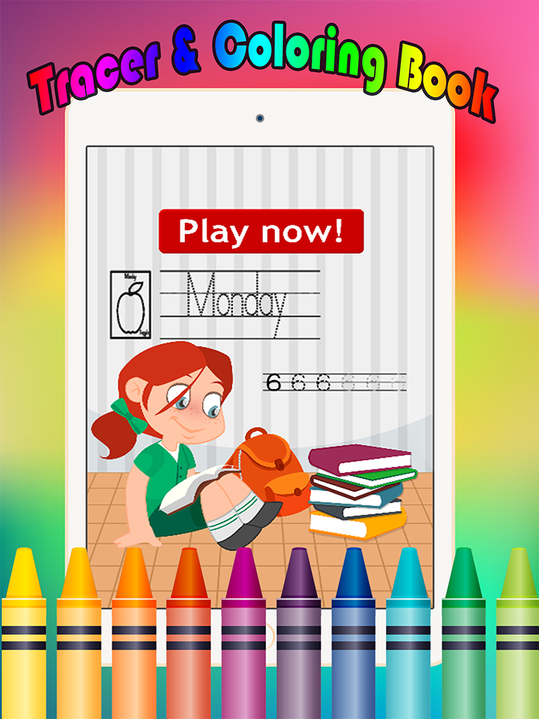 Easy Coloring Book - tracing abc coloring pages preschool learning games free for kids and toddlers any age screenshot 4