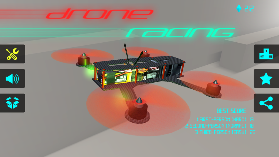 #5. Drone Racing -Quadcopter FPV racing (iOS) By: QIAN ZHOU